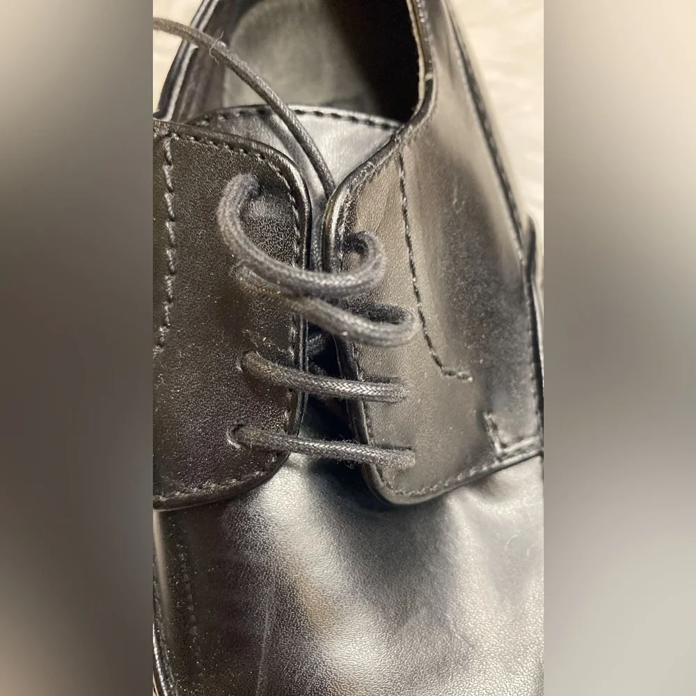 Via Europa Troy Black Leather Bicycle Toe Oxford Lace - Picture 3 of 9